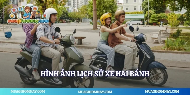 Hình ảnh lịch sử xe hai bánh